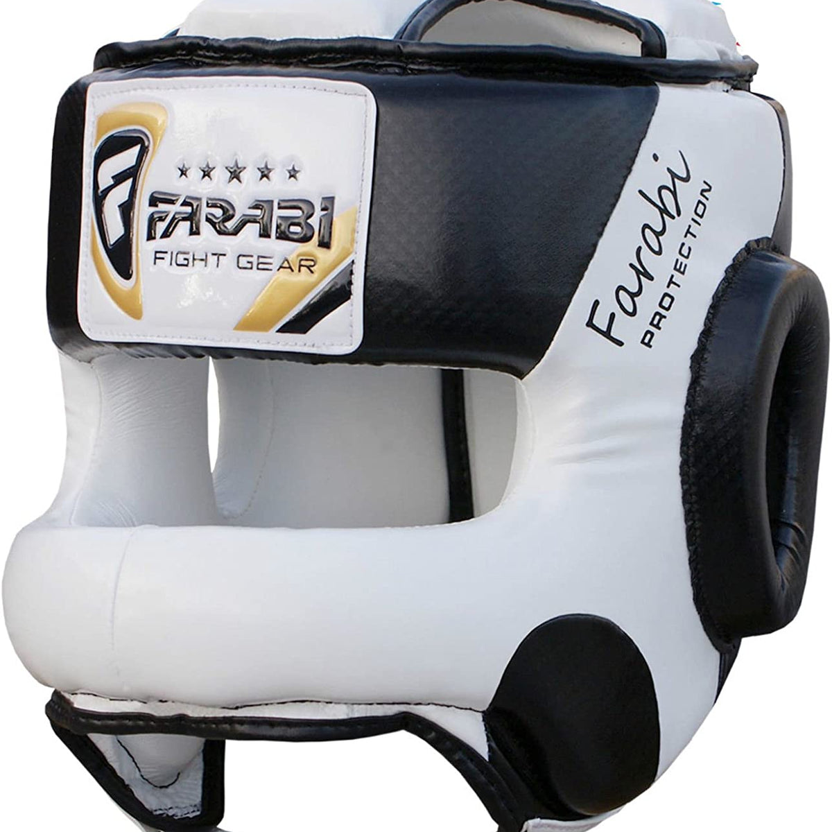Casque Protection Tête Boxe MMA Muay Thai – Farabi Sports Head Guard Ultra-Léger Avec Barre Frontale, Rembourrage 3 Couches, Aération Oreilles – Entraînement & Sparring