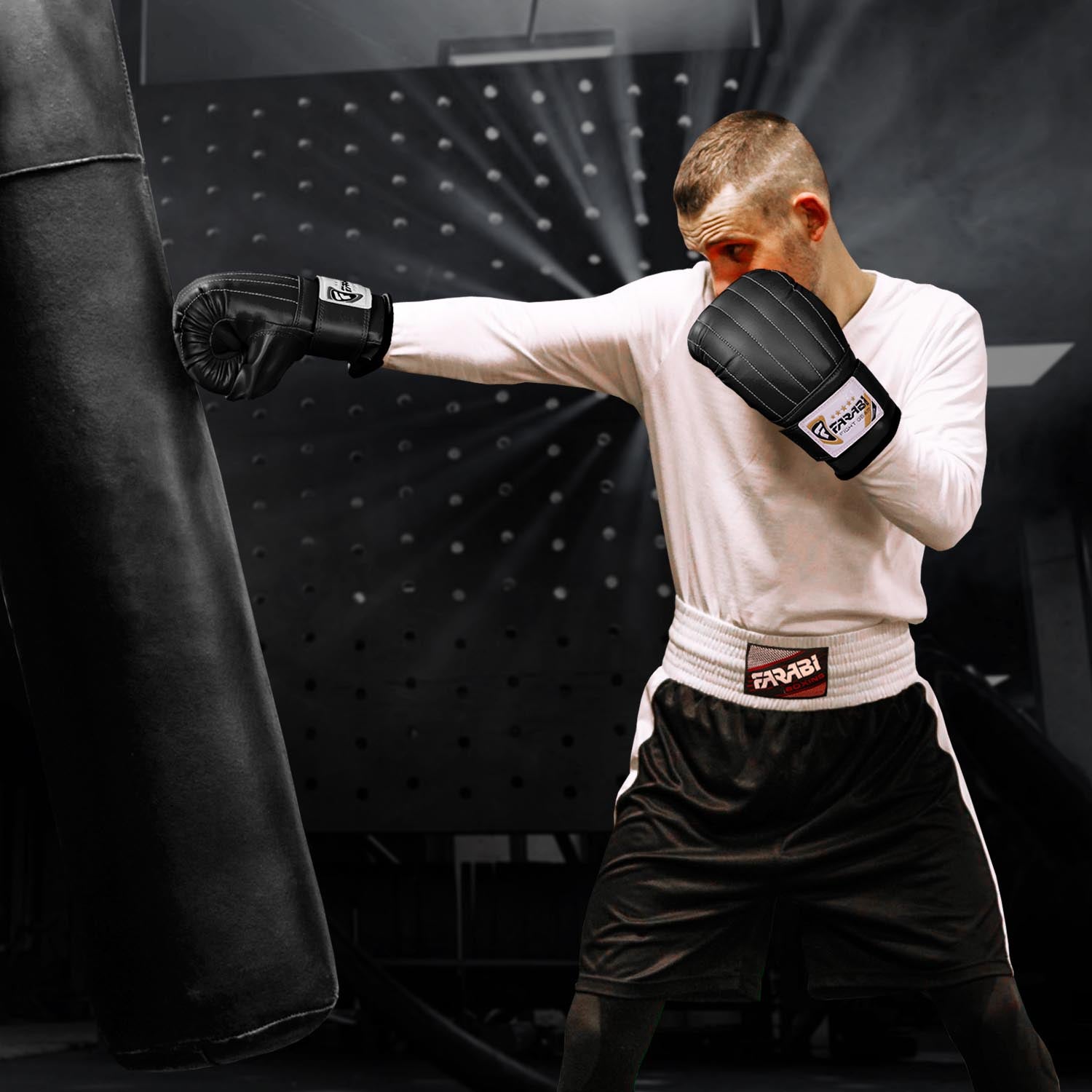 Farabi Boxing Punch Mitts & Bag Gloves - Training Gloves For MMA, Boxing, Fitness - Available In S, M, L, XL