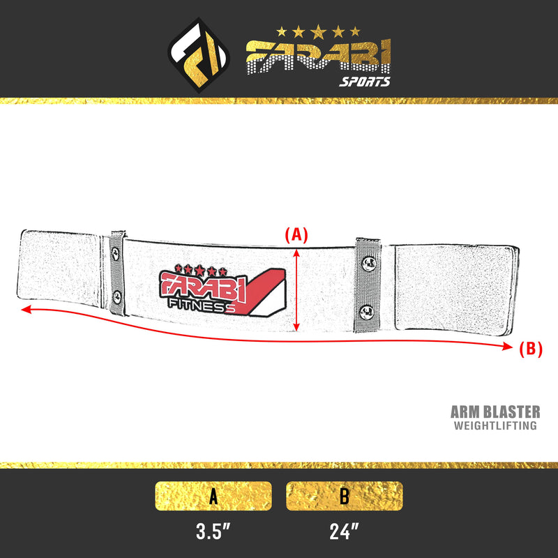 Farabi Arm Blaster Bicep isolator Bar Tricep Curl Bomber Fitness Gym Training Farabi Sports