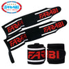 Farabi Wrist Support Wraps Straps Gym Bar Fitness Exercise Dead Lifting Pair Farabi Sports