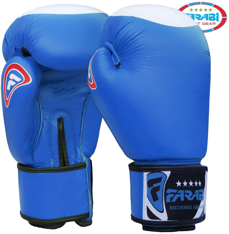 Farabi Genuine Leather Raw Boxing Gloves Training Punching Sparring Gloves Farabi Sports