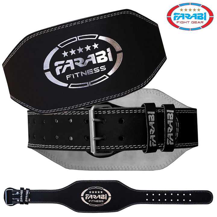 Farabi Weightlifting Training Belt Gym Back Support Genuine Leather Belt Farabi Sports