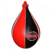 Farabi Sports speed bag with a bold red and white design, featuring the brand logo for durability and style.
