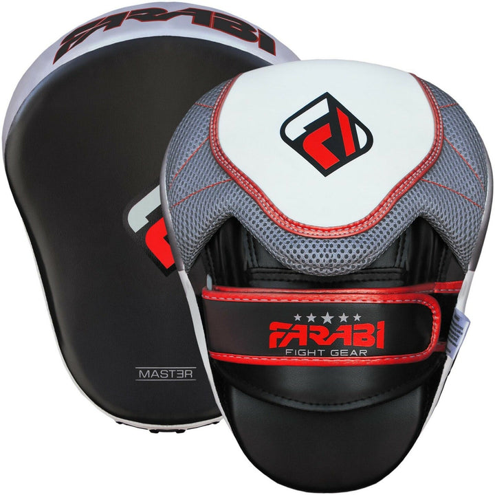 Farabi Curved Focus Pads, Hook & Jab Mitts, Boxing Training Pads Farabi Sports