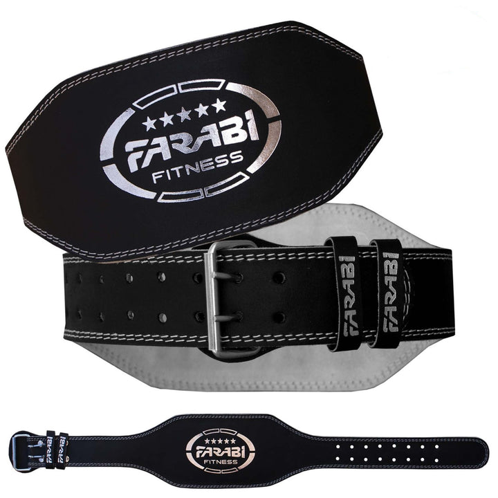 Farabi Weightlifting Training Belt Gym Back Support Genuine Leather Belt Farabi Sports