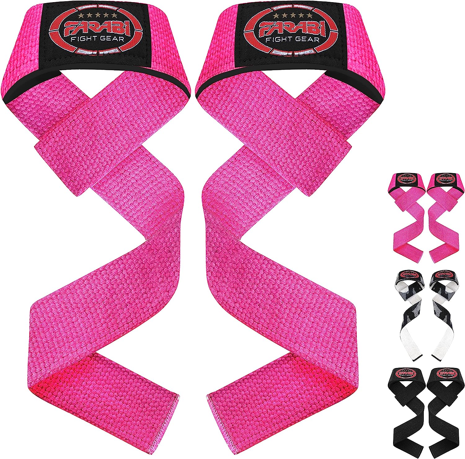Farabi Sports Weight Lifting Gym Bar Straps No Slip With Modern Gel Flex Grips for Training, Powerlifting, Deadlift, Bodybuilding Farabi Sports
