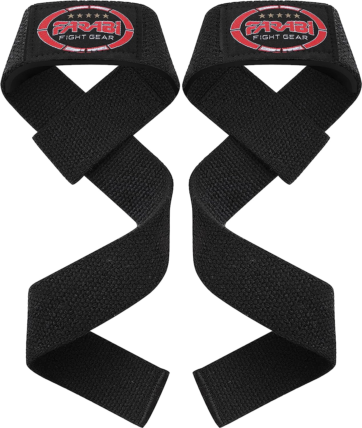 Farabi Sports Weight Lifting Gym Bar Straps No Slip With Modern Gel Flex Grips for Training, Powerlifting, Deadlift, Bodybuilding Farabi Sports