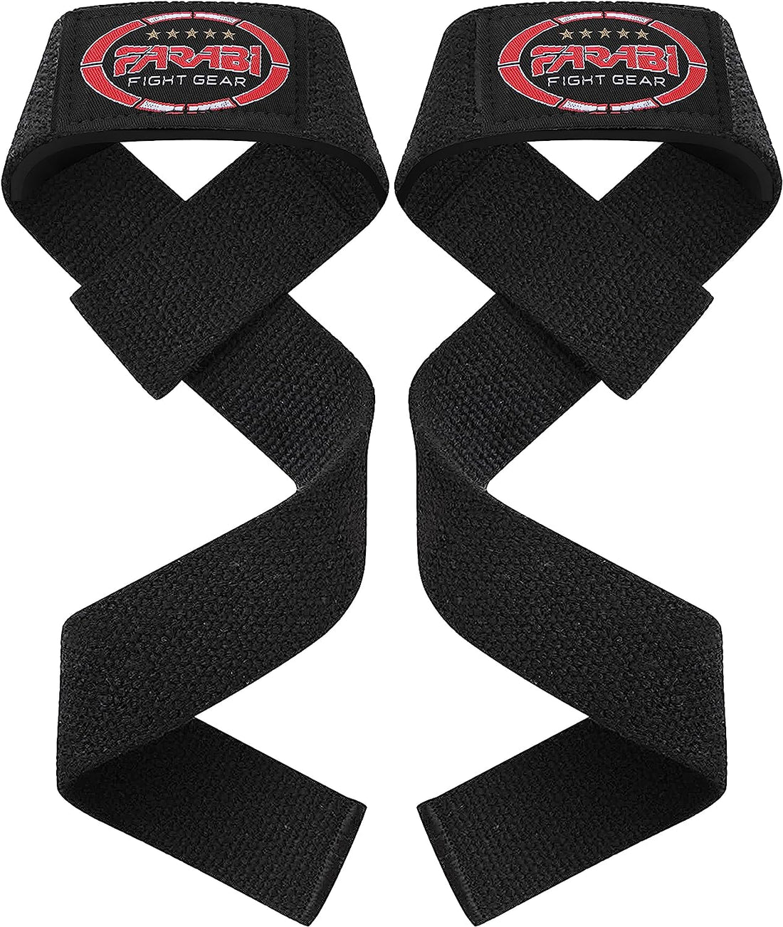 Farabi Sports Weight Lifting Gym Bar Straps No Slip With Modern Gel Flex Grips for Training, Powerlifting, Deadlift, Bodybuilding Farabi Sports