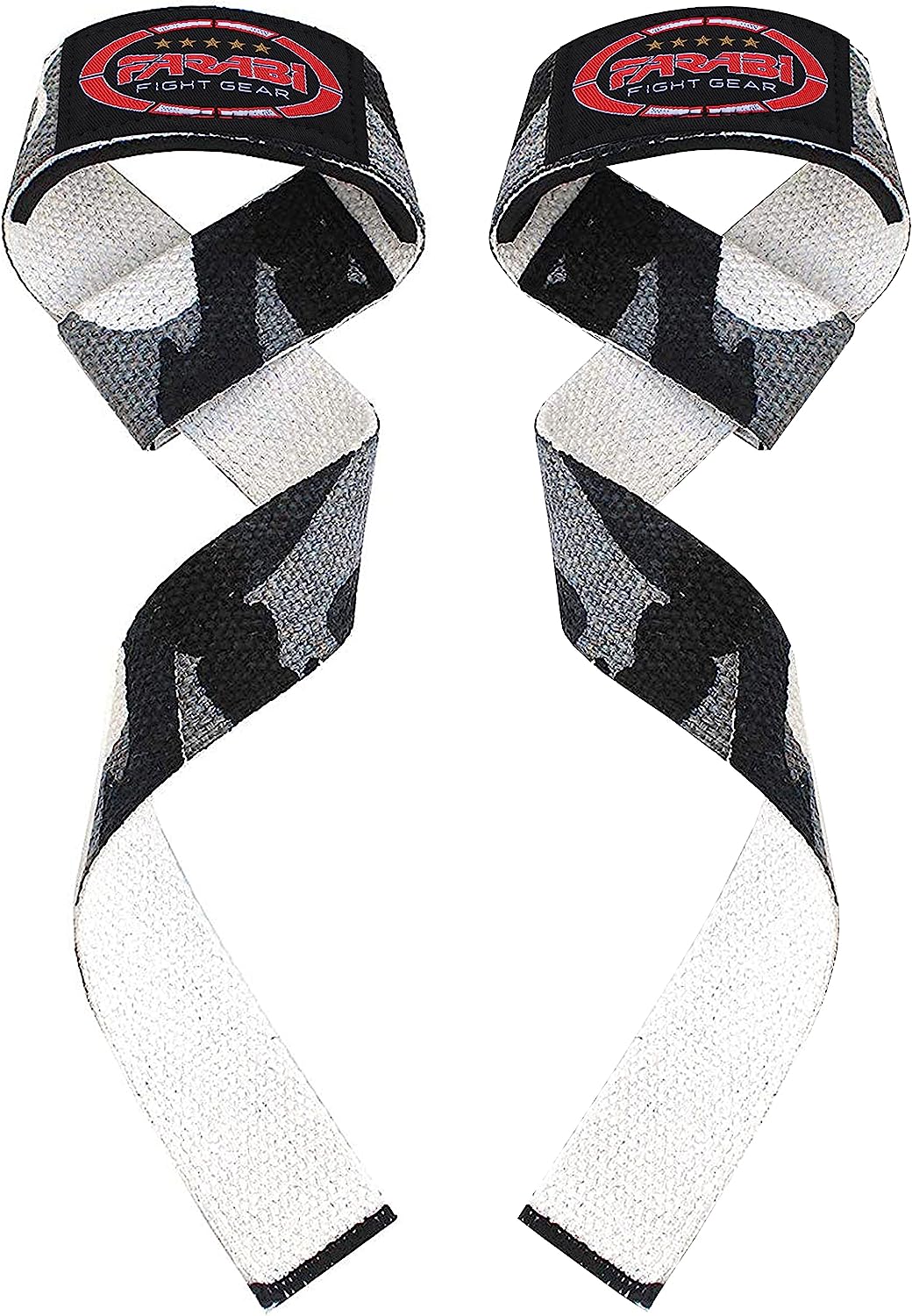 Farabi Sports Weight Lifting Gym Bar Straps No Slip With Modern Gel Flex Grips for Training, Powerlifting, Deadlift, Bodybuilding Farabi Sports