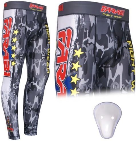Farabi Compression Trouser MMA Base Layer Fitness Tight Skin Sports Pants Farabi Sports