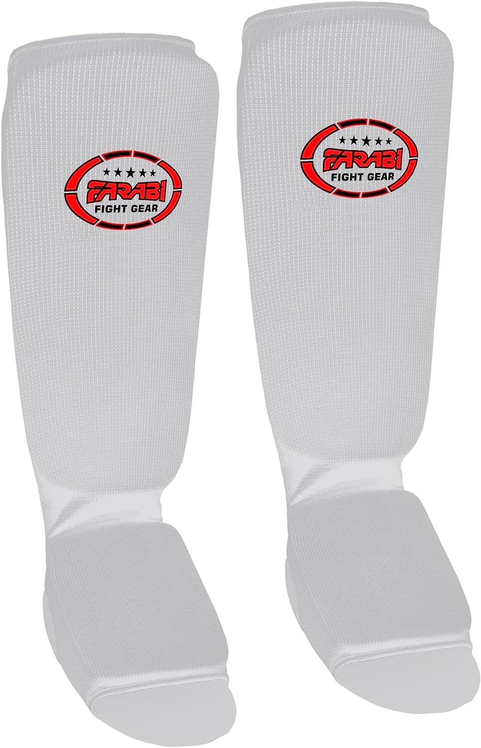 Farabi Shin Instep,Shin Guard Kickboxing Training Elasticated Pads Farabi Sports