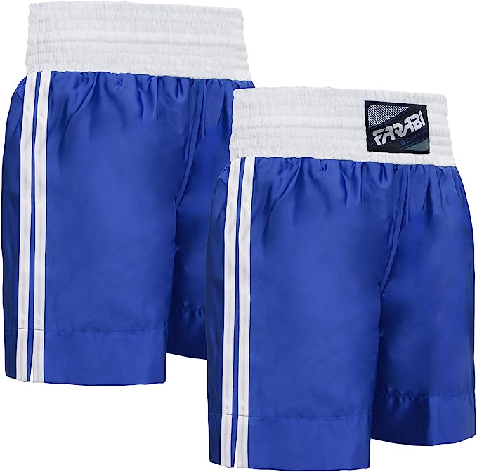 Farabi Boxing Shorts Trunks Kick Boxing MMA Training Gym Men Red Blue Black Whit Farabi Sports