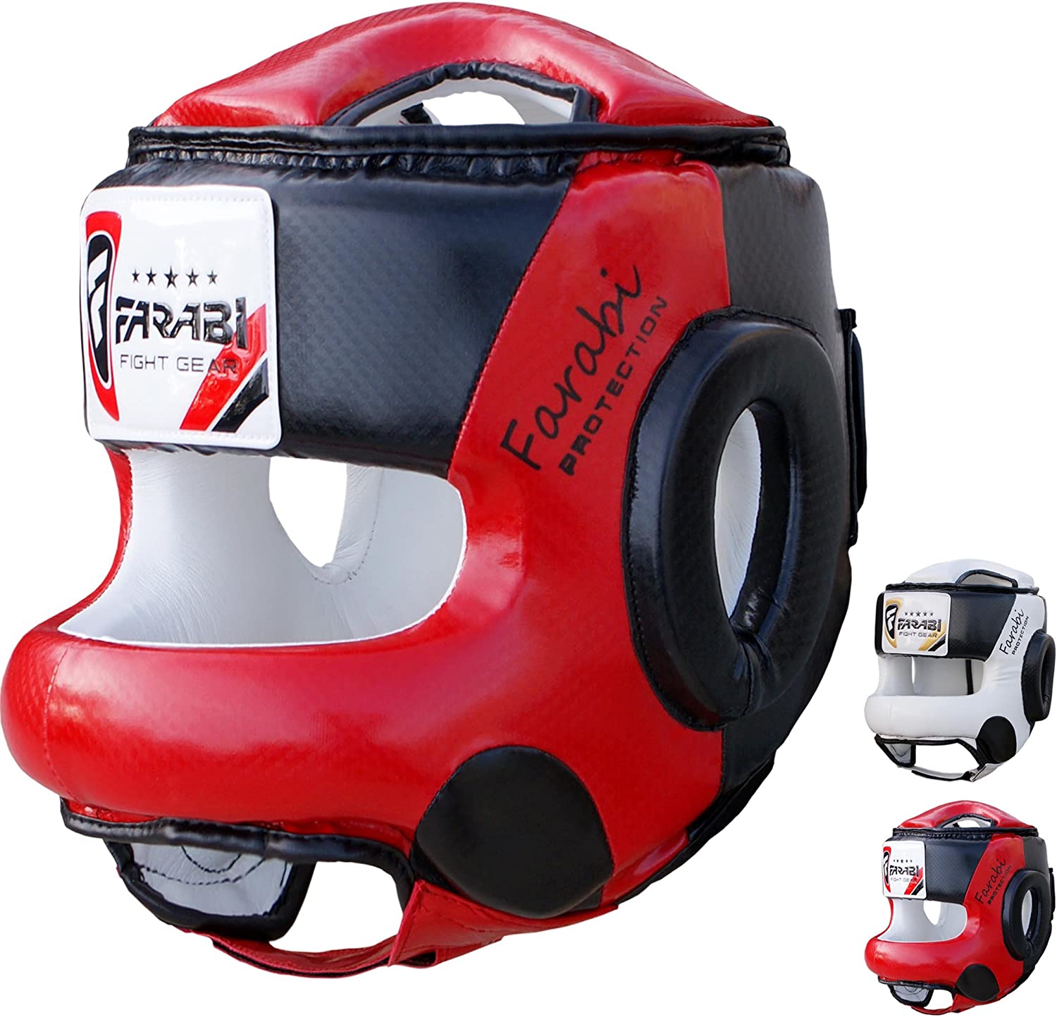 Farabi Head Guard Bar Grill U Kick Boxing Martial Arts Training protection Head Gear Farabi Sports