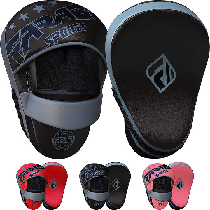 Farabi Sports Curved Focus Mitts - Boxing Pads for MMA, Sparring Training, Target Punching Mitts and Pads Farabi Sports
