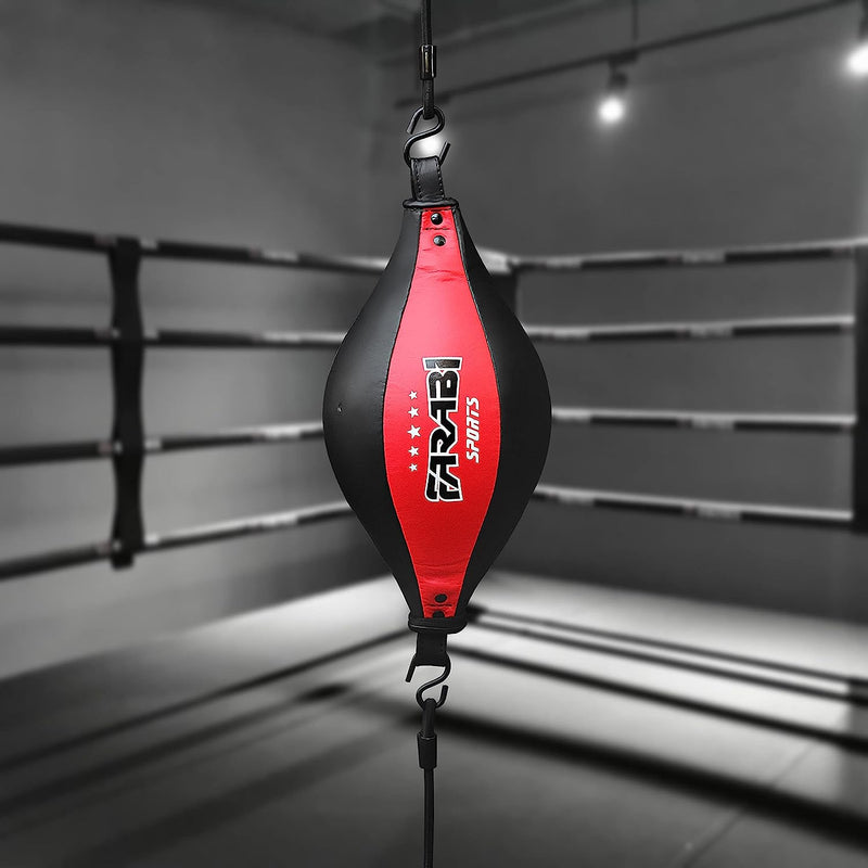 Farabi Sports Artificial Leather Double end Speed Ball Oval Shape Boxing Speed Ball MMA Training Punching Speed Bag Farabi Sports