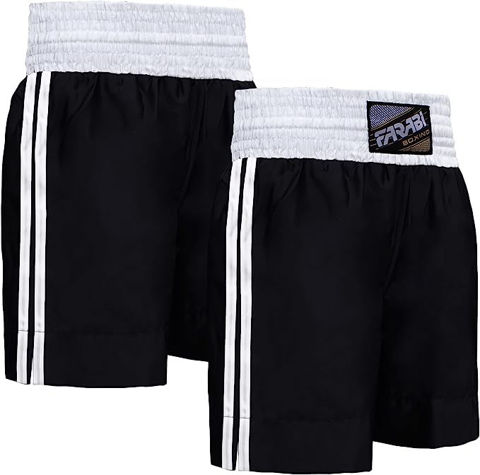 Farabi Boxing Shorts Trunks Kick Boxing MMA Training Gym Men Red Blue Black Whit Farabi Sports