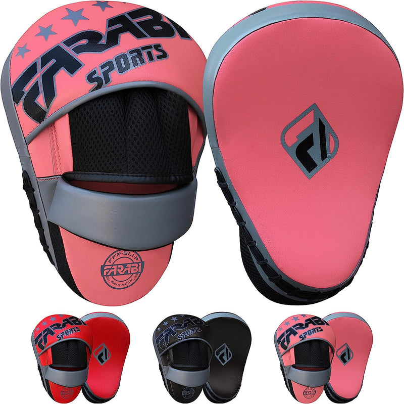 Farabi Sports Curved Focus Mitts - Boxing Pads for MMA, Sparring Training, Target Punching Mitts and Pads Farabi Sports
