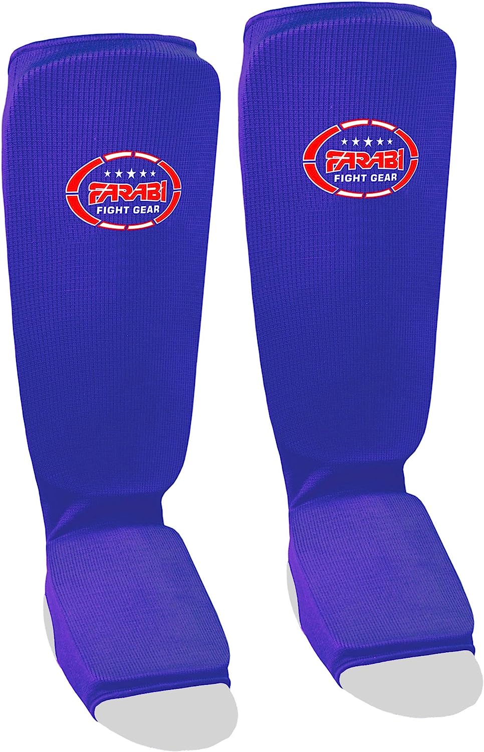 Farabi Shin Instep,Shin Guard Kickboxing Training Elasticated Pads Farabi Sports