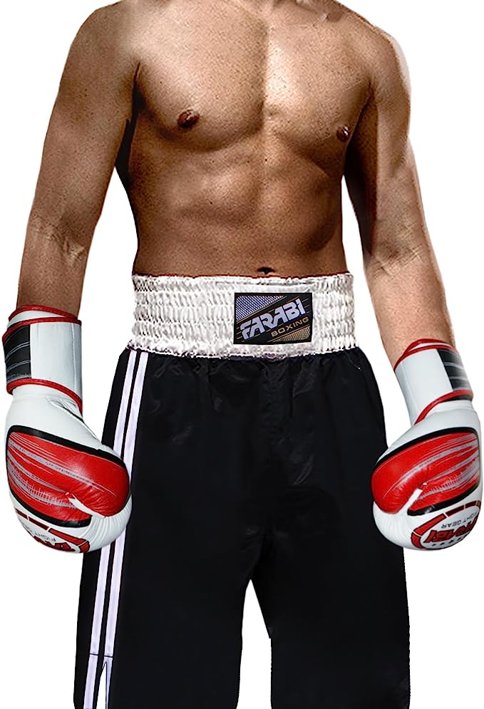 Farabi Boxing Shorts Trunks Kick Boxing MMA Training Gym Men Red Blue Black Whit Farabi Sports