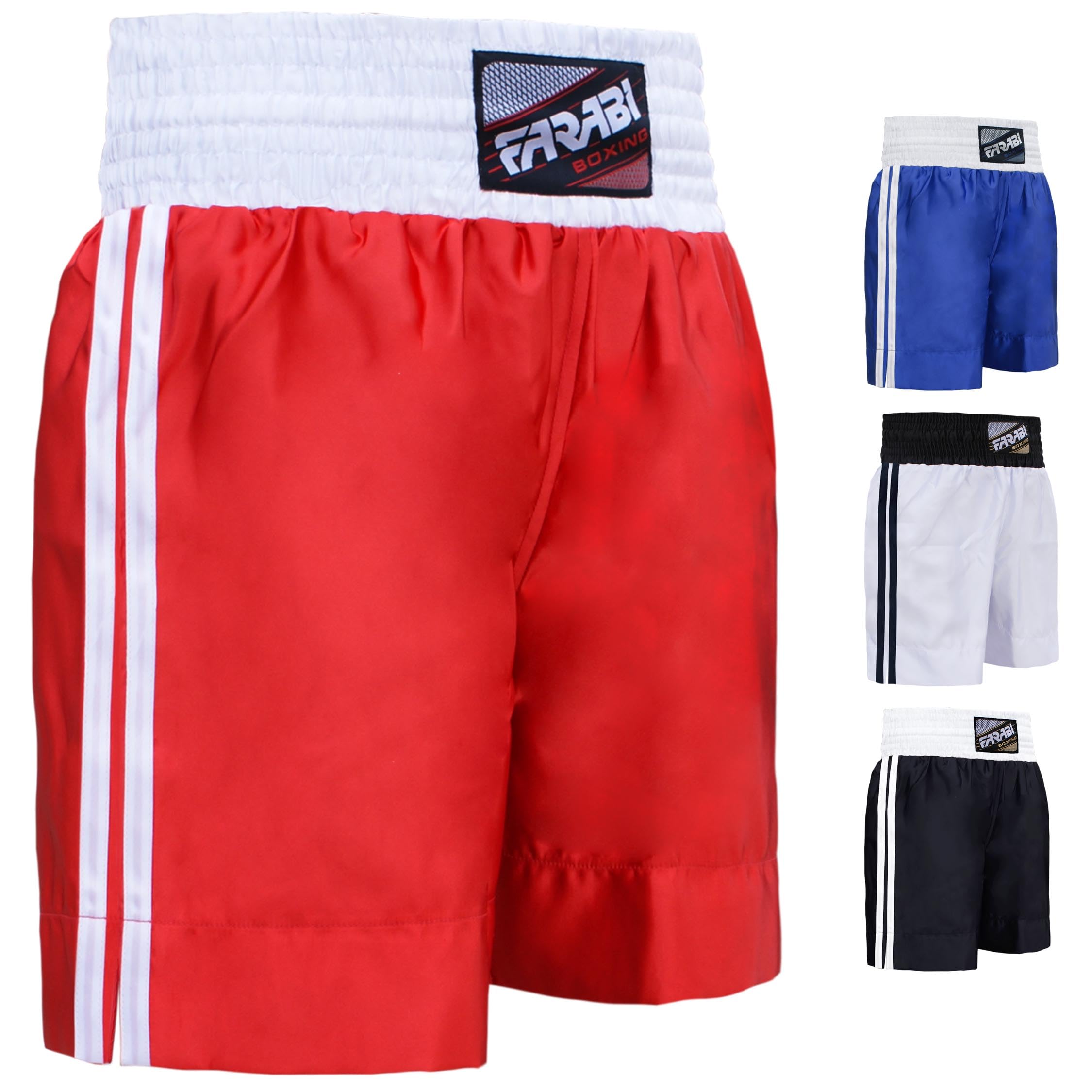 Farabi Sports Muay Thai Shorts MMA Boxing shorts Mixed Martial Arts Shorts Adults Elasticated Drawstring Waistband Shorts, Kickboxing, Training, Fighting and Workout Shorts Farabi Sports