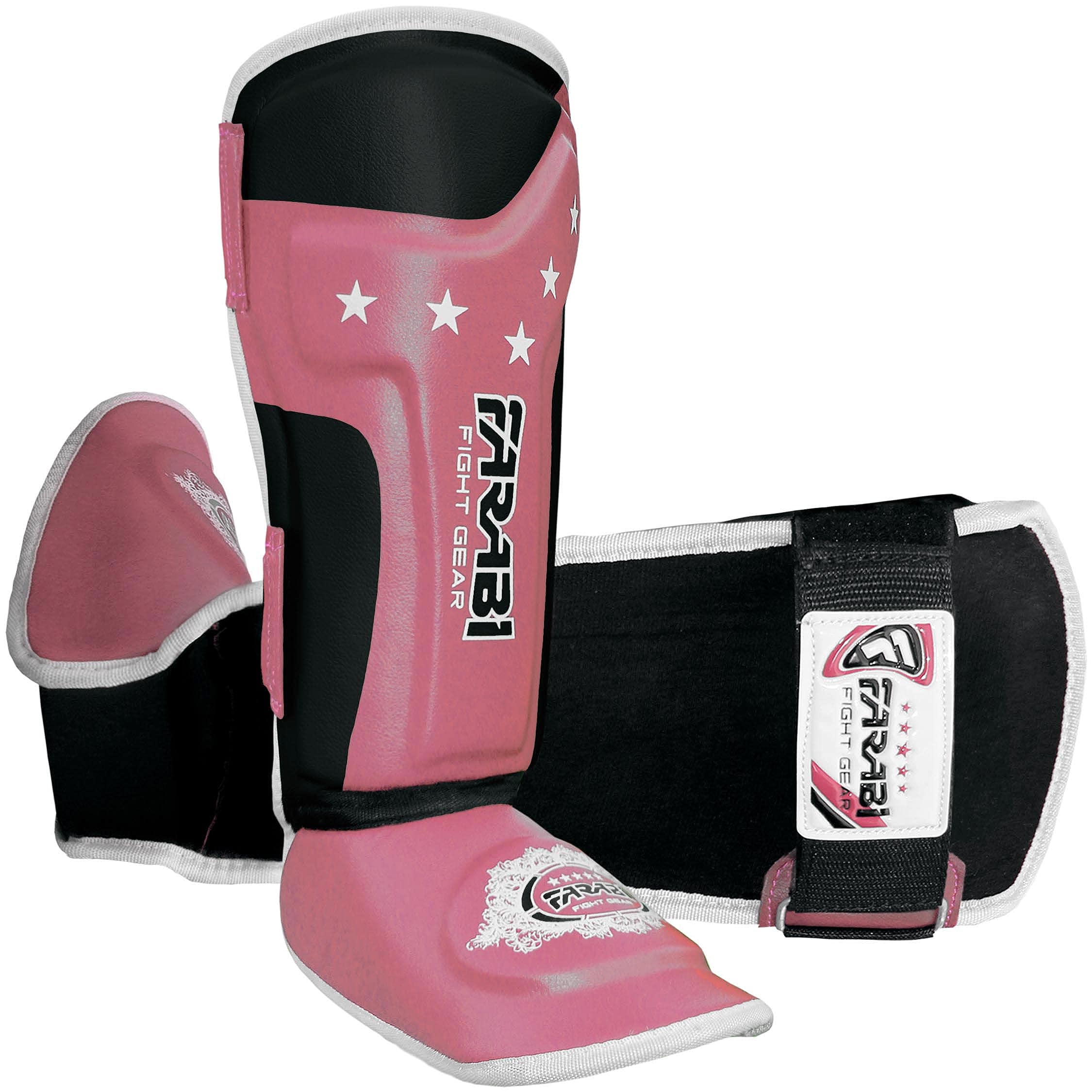 Farabi Sports Kids Shin Guards Shin Instep Pads for Kickboxing, MMA & Muay Thai | Youth Martial Arts Protection Gear Farabi Sports