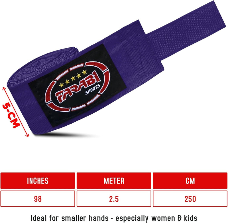 Farabi Kids Boxing Hand Wraps Training MMA Kick Boxing Hand protection Bandage Farabi Sports