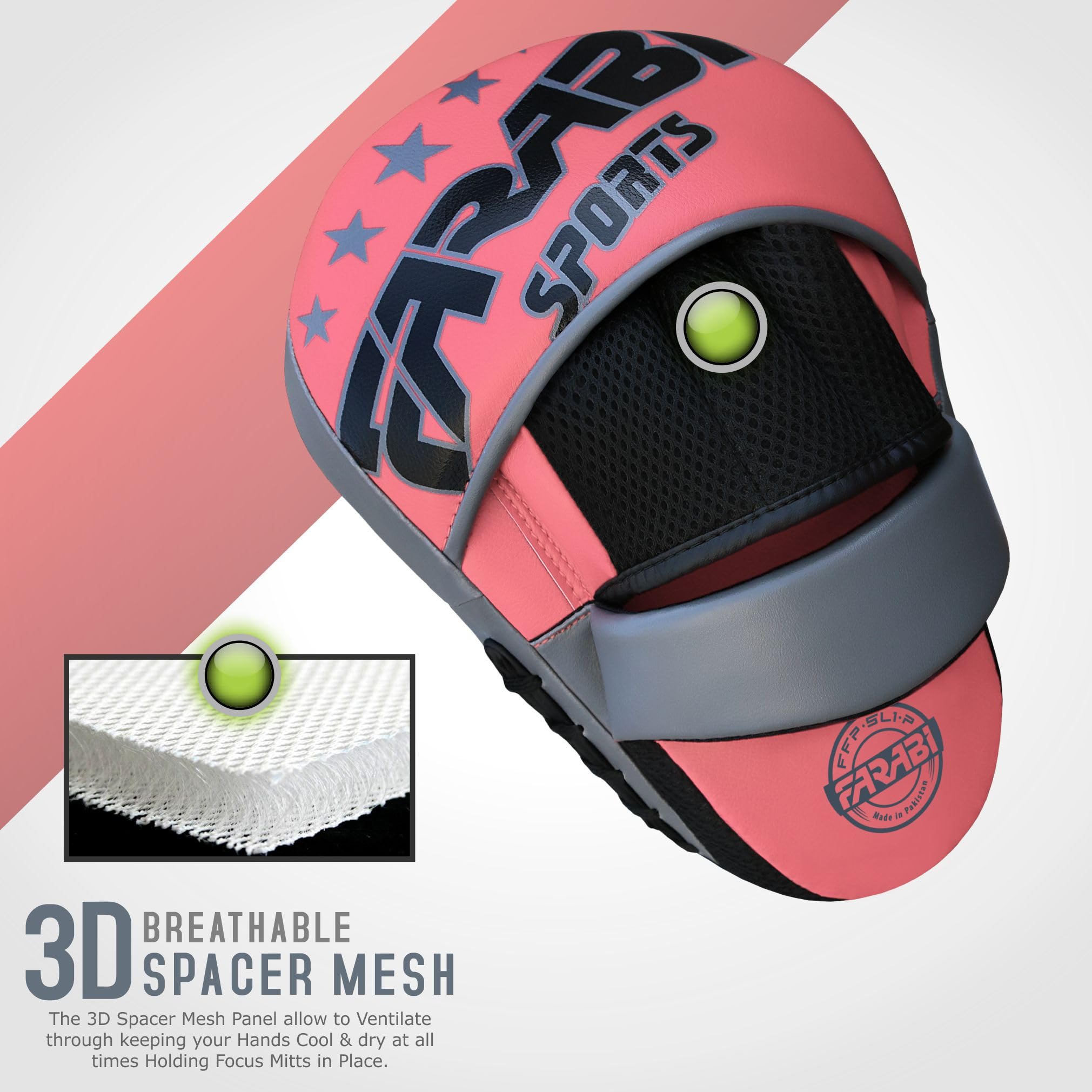 Farabi Sports Curved Boxing Pads Durable Focus Pads MMA, Muay Thai & Kickboxing Training Farabi Sports