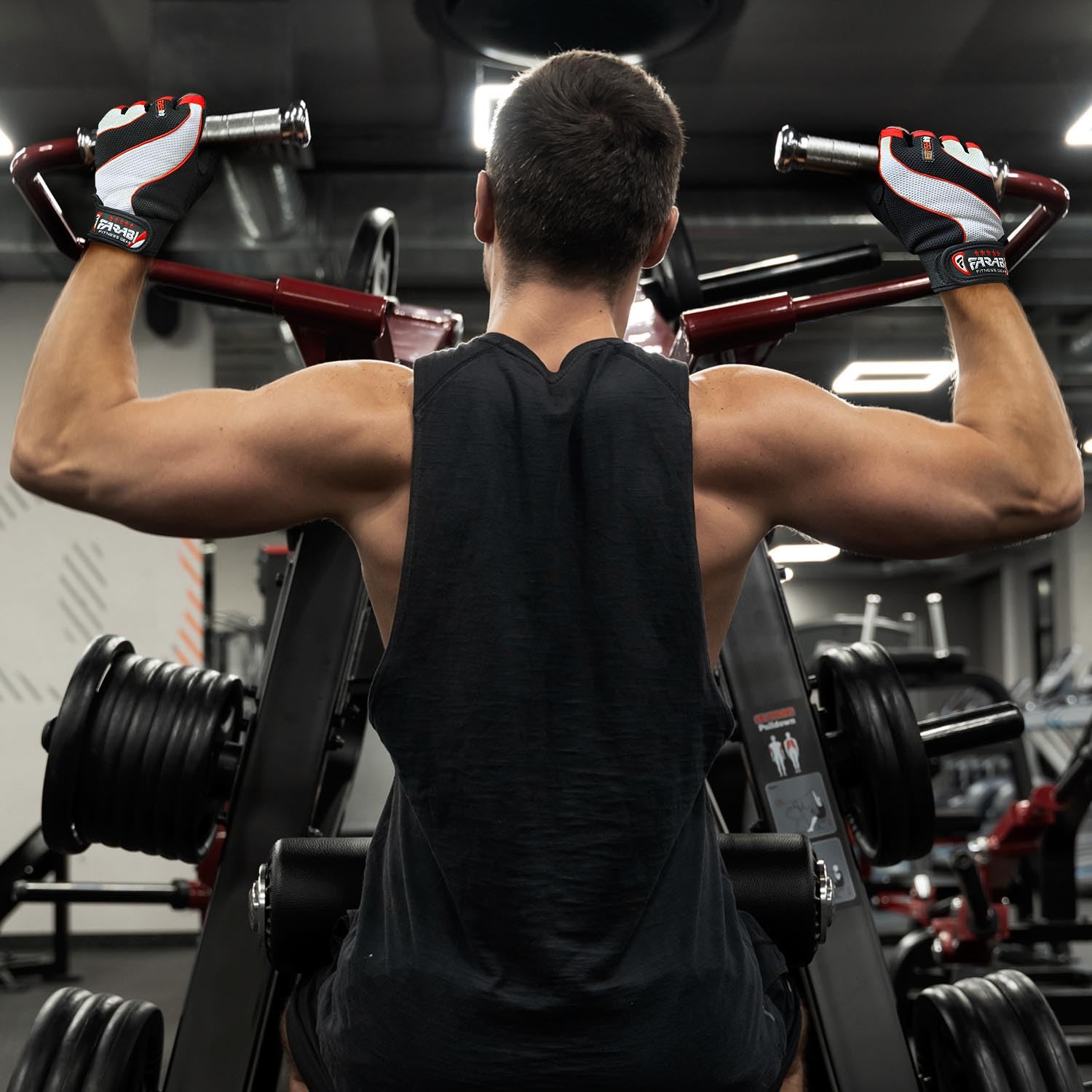 Farabi Sports Weightlifting Gloves Padded Gym Gloves for Powerlifting, CrossFit & Training Farabi Sports