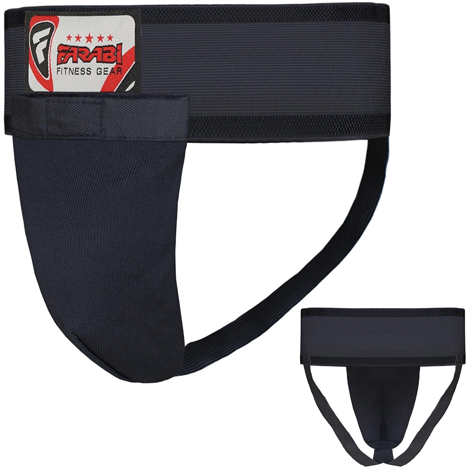 Farabi Sports Boxing Groin Guard Youth Boxing Groin Protector Kick Boxing MMA Training Elasticated waist, MMA Martial Arts Groin Guard, Karate Groin Guard Farabi Sports