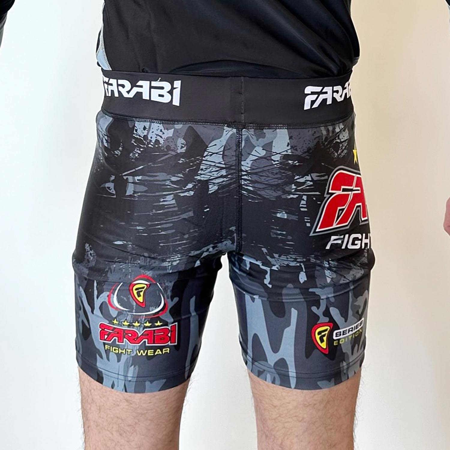 Farabi Sports Compression Vale Tudo Shorts for Men — MMA, Grappling, Kickboxing & Running Shorts Farabi Sports