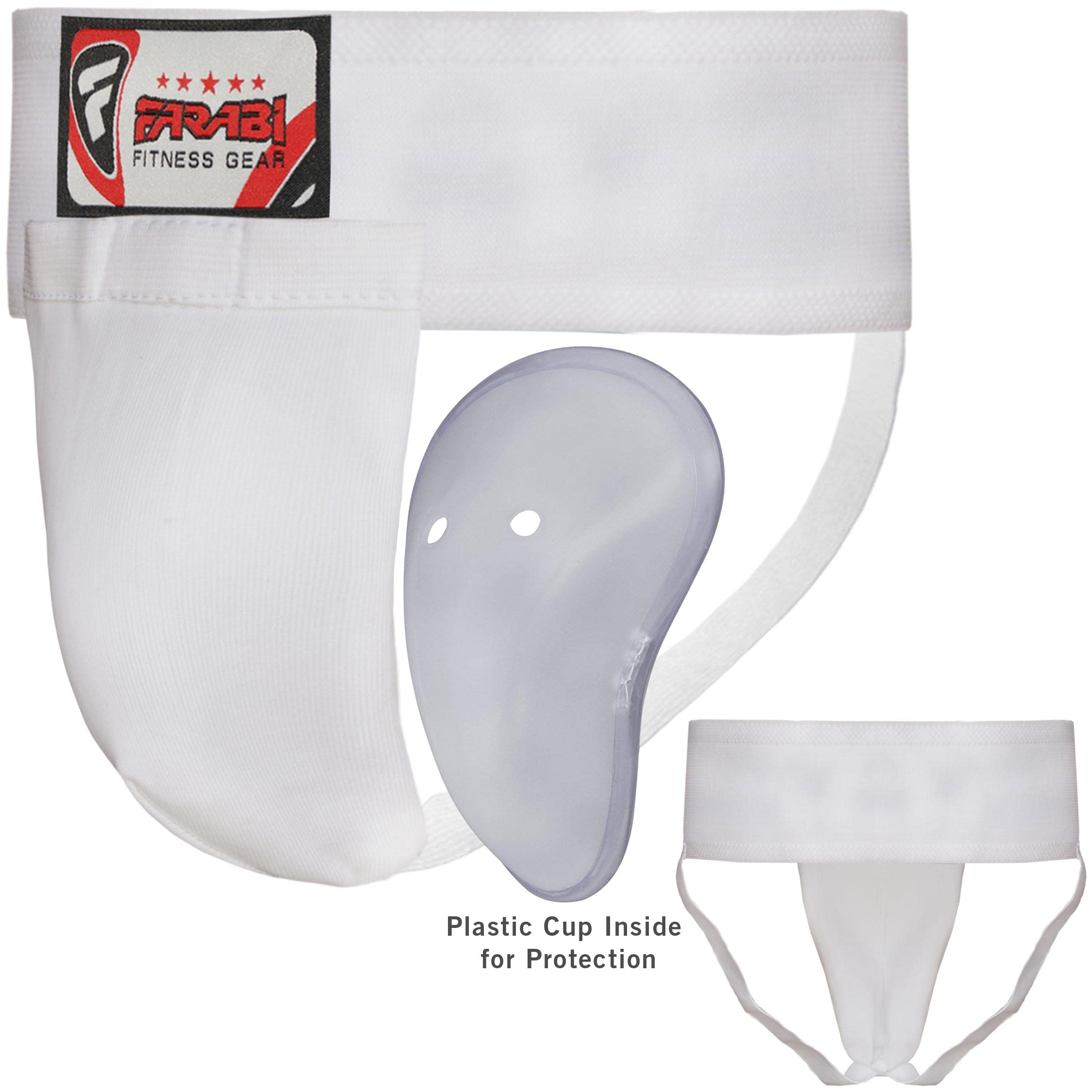 Farabi Sports Kids Groin Guard Protector – Removable Protective Cup for Boxing, MMA & Martial Arts Farabi Sports