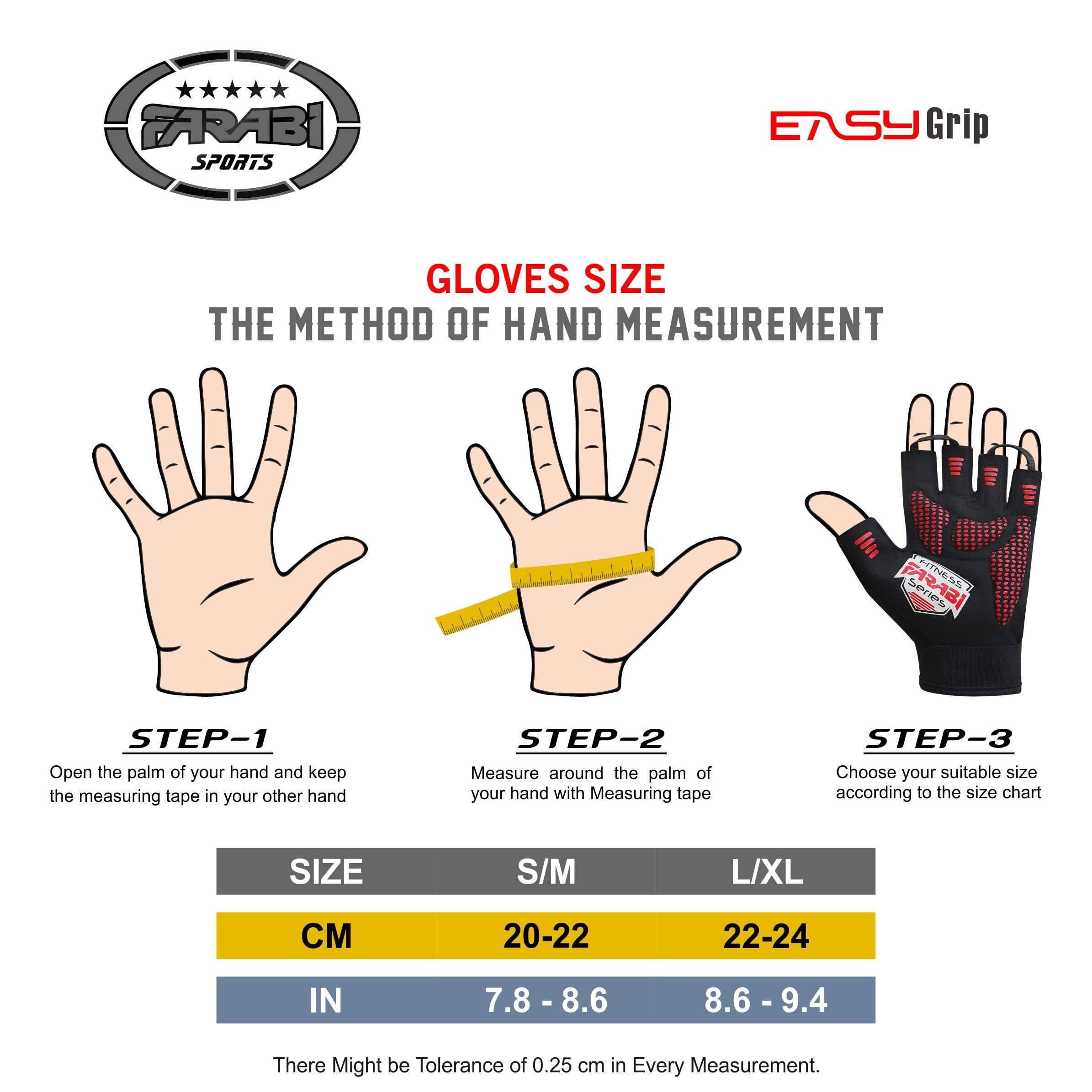 Farabi Sports Weightlifting Gloves Padded Gym Gloves for Powerlifting, CrossFit & Training Farabi Sports