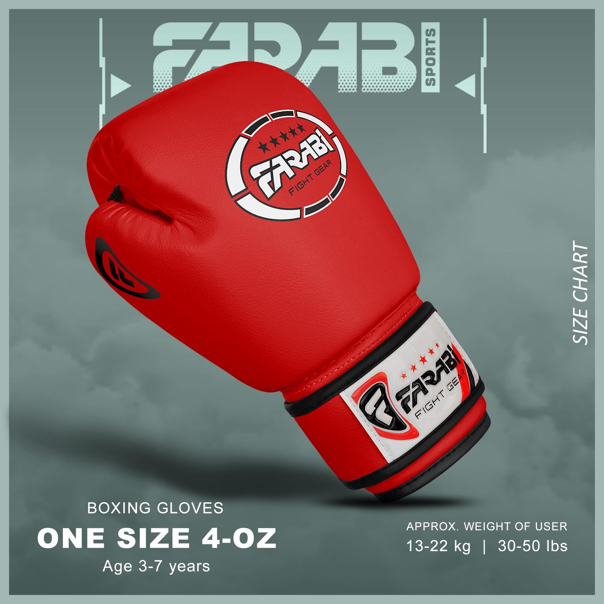 Farabi Sports Kids Boxing Gloves – 4oz Youth Training Gloves for Sparring & Bag Work Farabi Sports