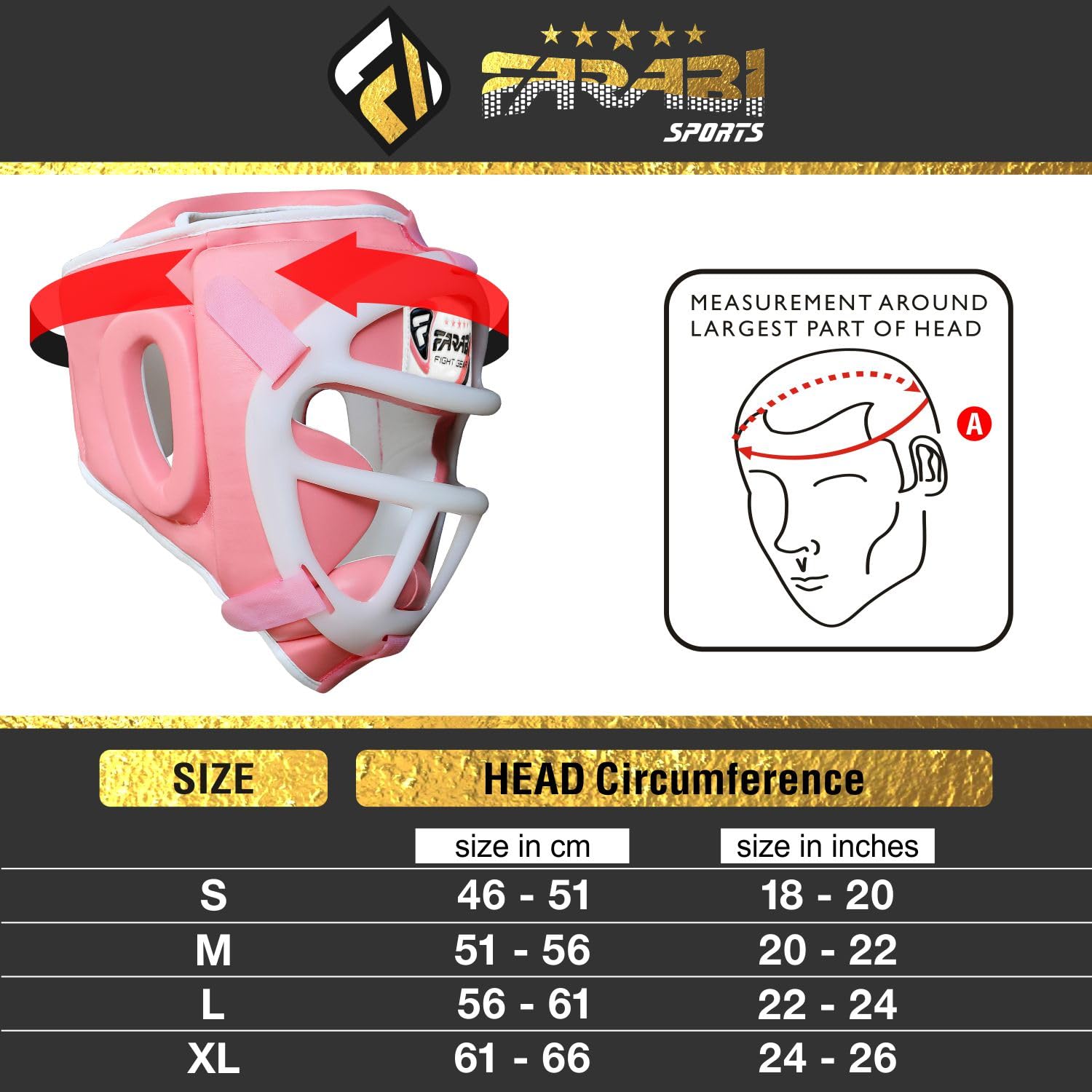 Farabi Sports 2-in-1 Boxing Headguard – Removable Face Grill Protective Gear for Training & Sparring Farabi Sports