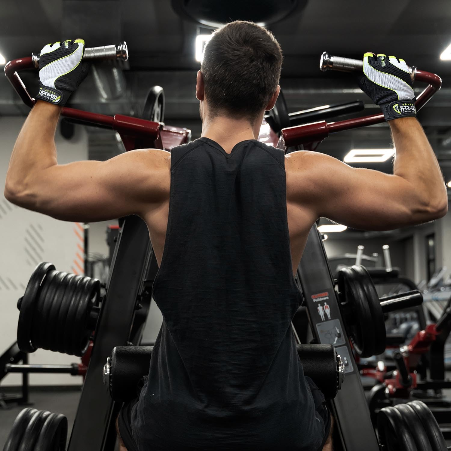 Farabi Sports Weightlifting Gloves Padded Gym Gloves for Powerlifting, CrossFit & Training Farabi Sports