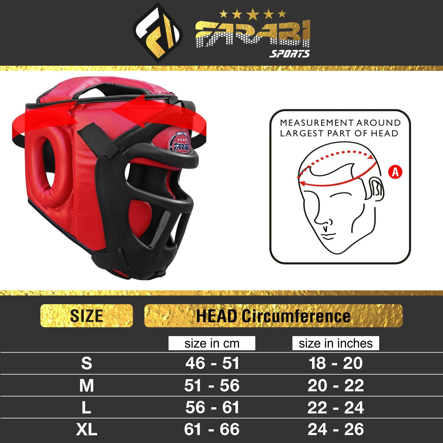 Farabi Sports 2-in-1 Boxing Headguard – Removable Face Grill Protective Gear for Training & Sparring Farabi Sports