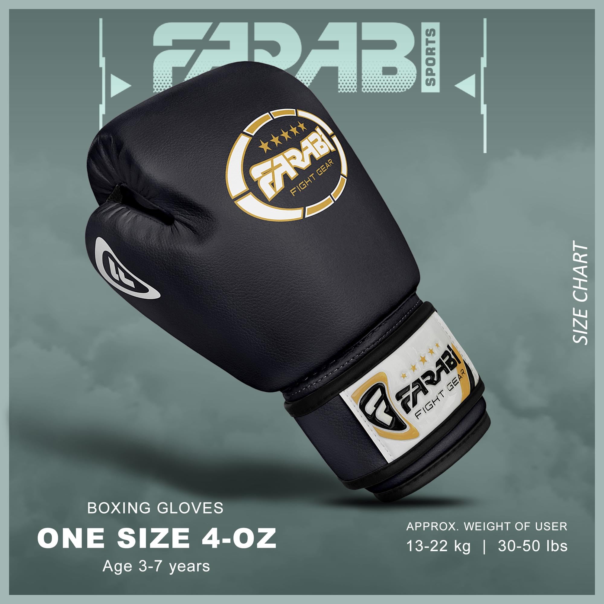 Farabi Sports Kids Boxing Gloves – 4oz Youth Training Gloves for Sparring & Bag Work Farabi Sports