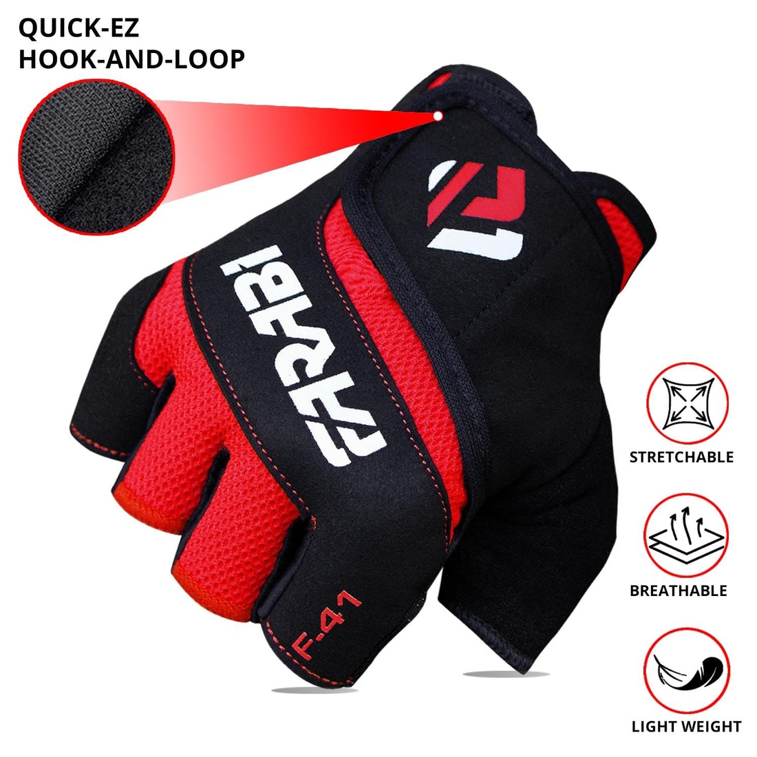 Farabi Sports Weightlifting Gloves – Padded Gym Gloves for Powerlifting, CrossFit & Fitness Training Farabi Sports