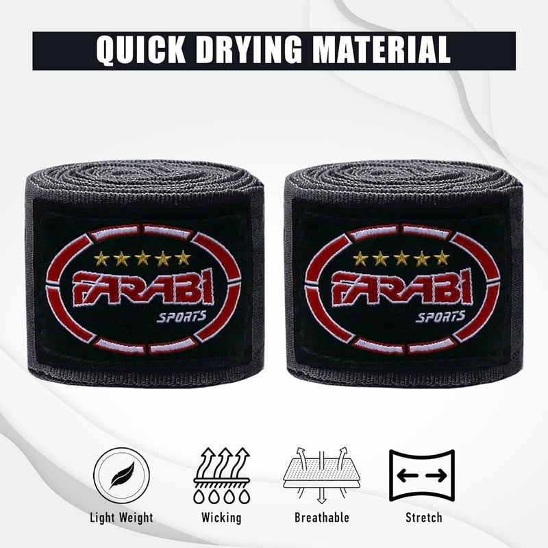 Farabi Kids Boxing Hand Wraps Training MMA Kick Boxing Hand protection Bandage Farabi Sports