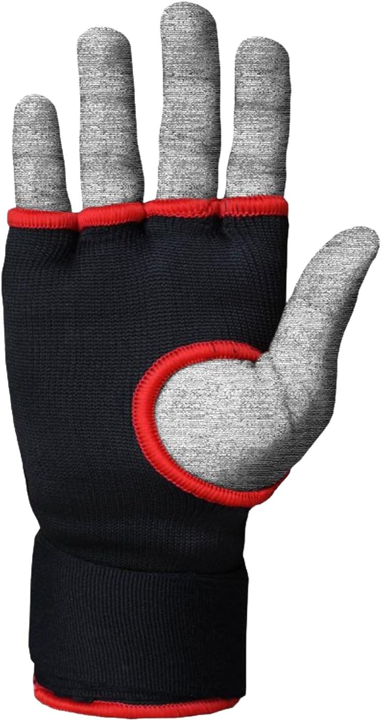 Farabi Boxing Inner Gloves Hand Wraps Gel Easy Wraps Protector Gloves Adult Pair (Black-2, S/M) Farabi Sports