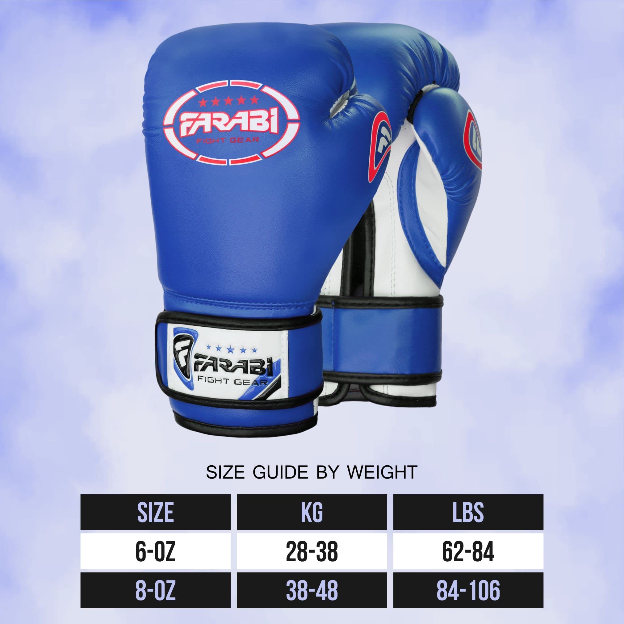 Farabi Sports Kids Boxing Gloves – 6-oz & 8-oz Youth Training Gloves for Sparring & Bag Work Farabi Sports