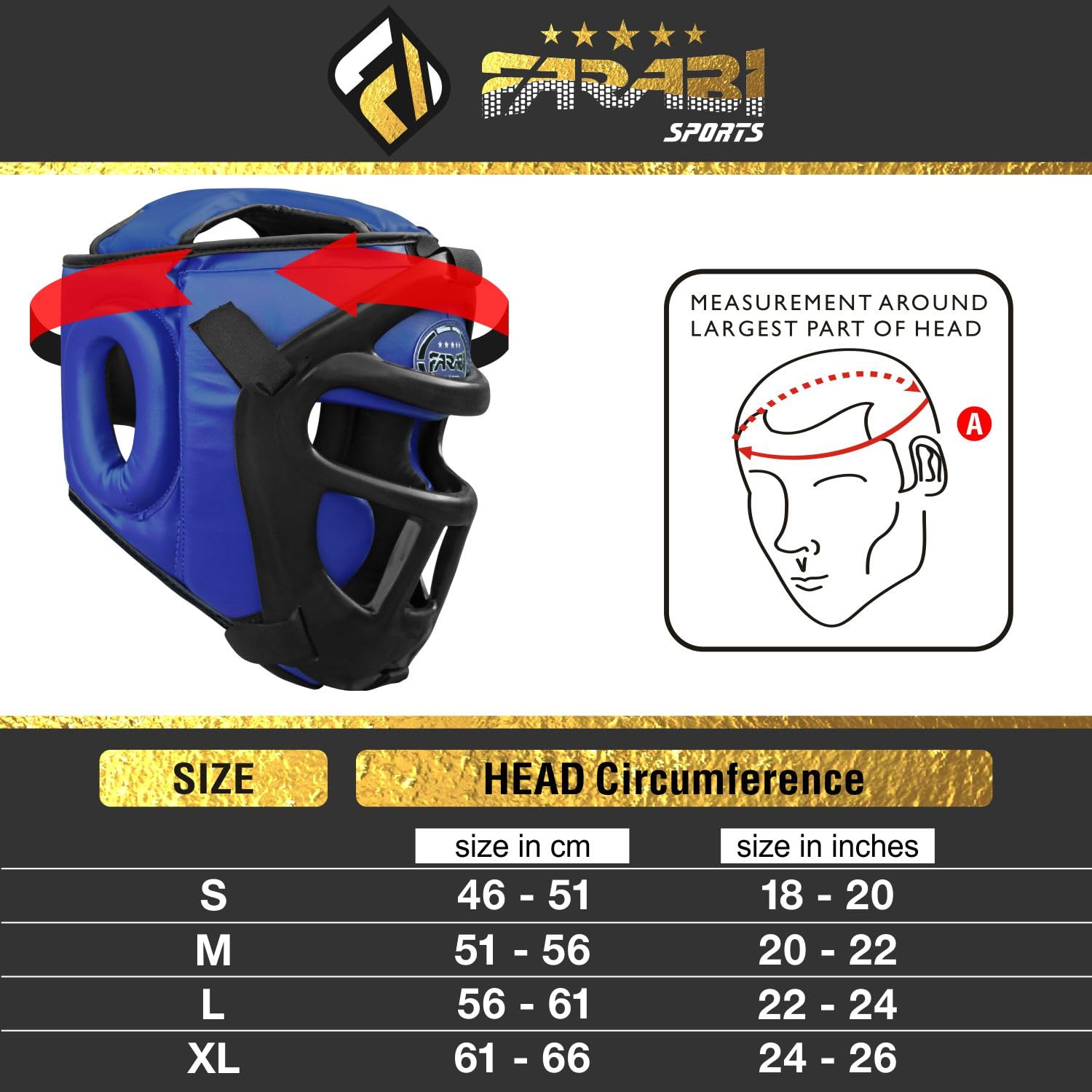 Farabi Sports 2-in-1 Boxing Headguard – Removable Face Grill Protective Gear for Training & Sparring Farabi Sports