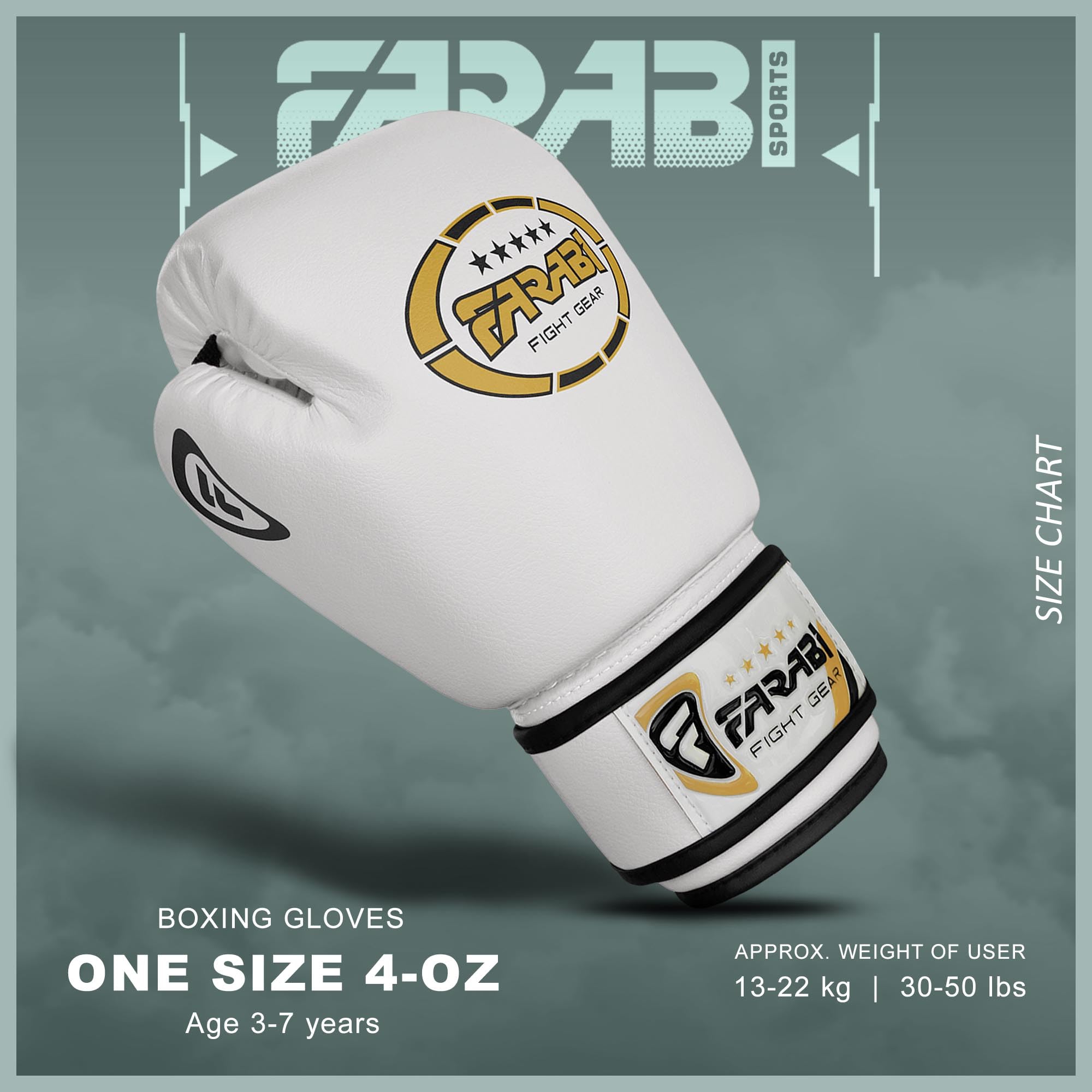 Farabi Sports Kids Boxing Gloves 4-oz Youth Training Gloves for Sparring & Bag Work Farabi Sports