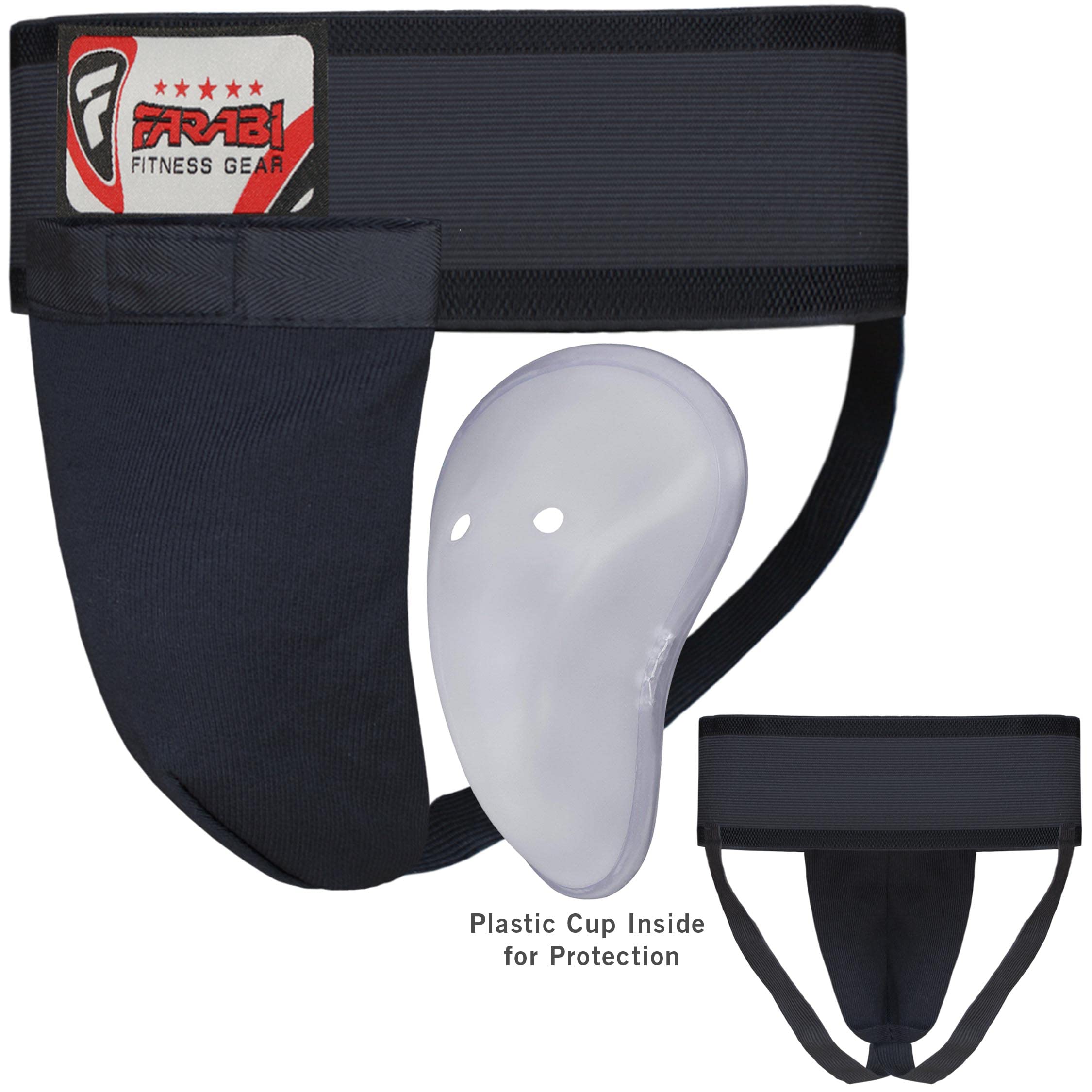 Farabi Sports Kids Groin Guard Protector – Removable Protective Cup for Boxing, MMA & Martial Arts Farabi Sports