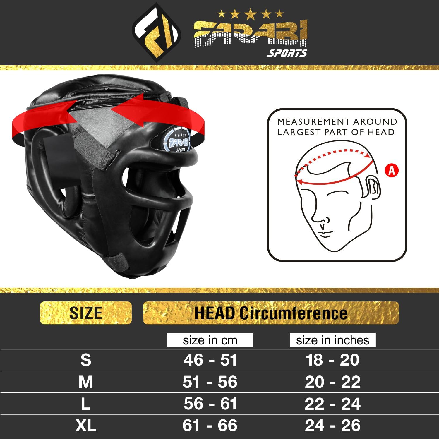 Farabi Sports 2-in-1 Boxing Headguard – Removable Face Grill Protective Gear for Training & Sparring Farabi Sports