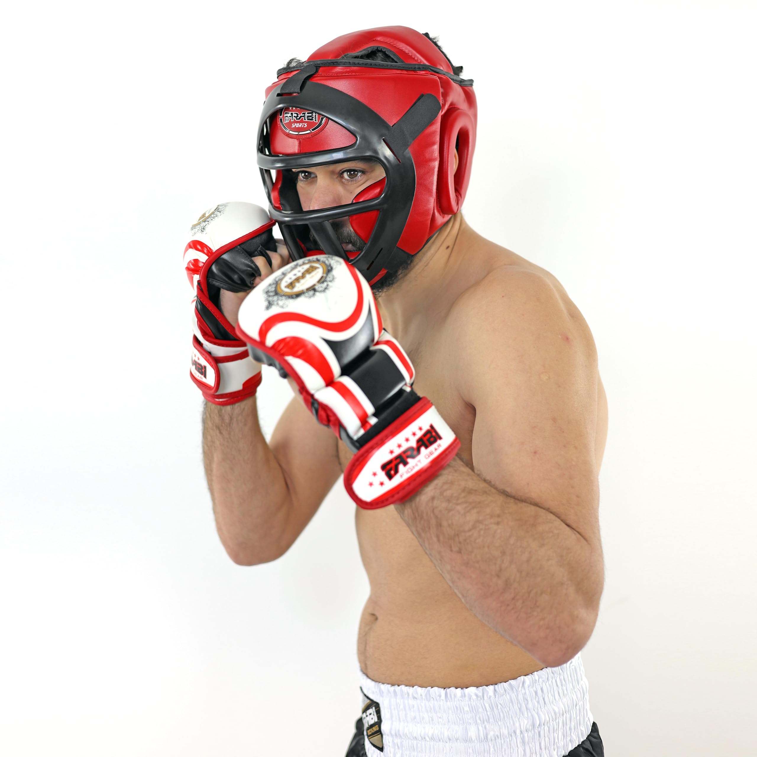 Farabi Sports 2-in-1 Boxing Headguard – Removable Face Grill Protective Gear for Training & Sparring Farabi Sports