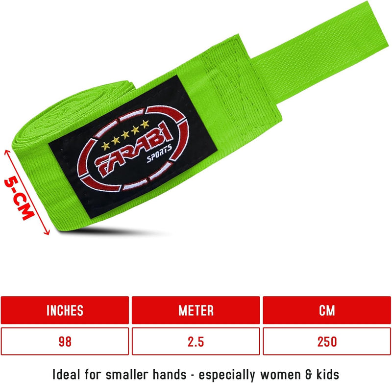 Farabi Kids Boxing Hand Wraps Training MMA Kick Boxing Hand protection Bandage Farabi Sports