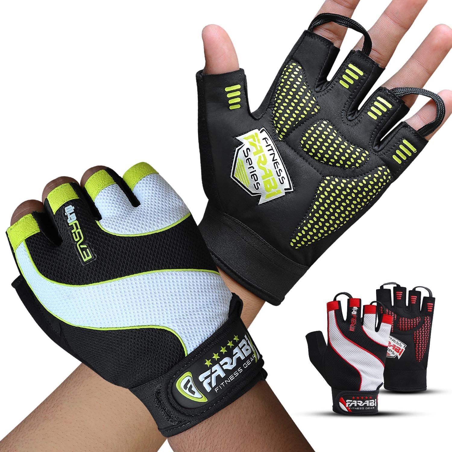 Farabi Sports Weightlifting Gloves Padded Gym Gloves for Powerlifting, CrossFit & Training Farabi Sports
