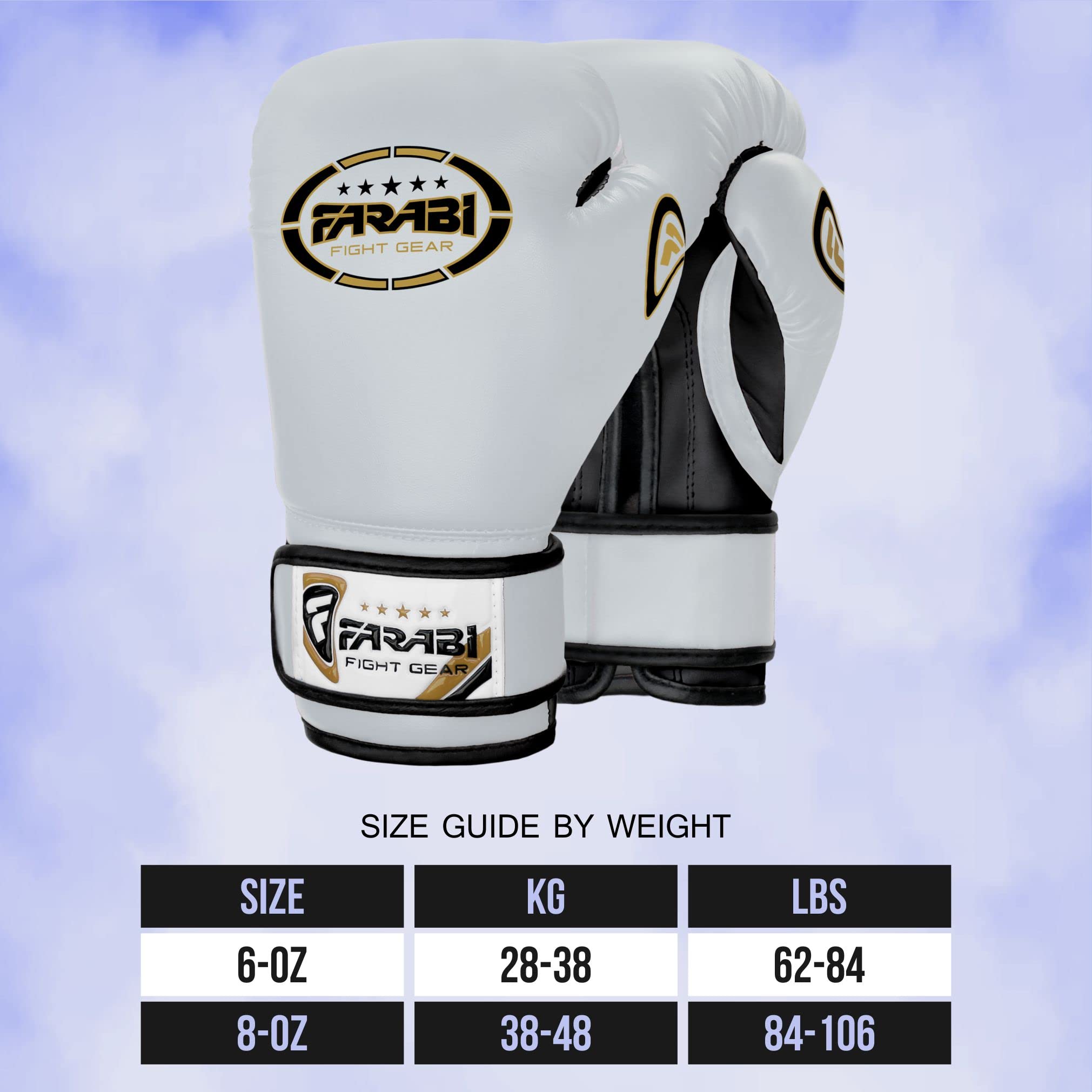 Farabi Sports Kids Boxing Gloves – 6-oz & 8-oz Youth Training Gloves for Sparring & Bag Work Farabi Sports
