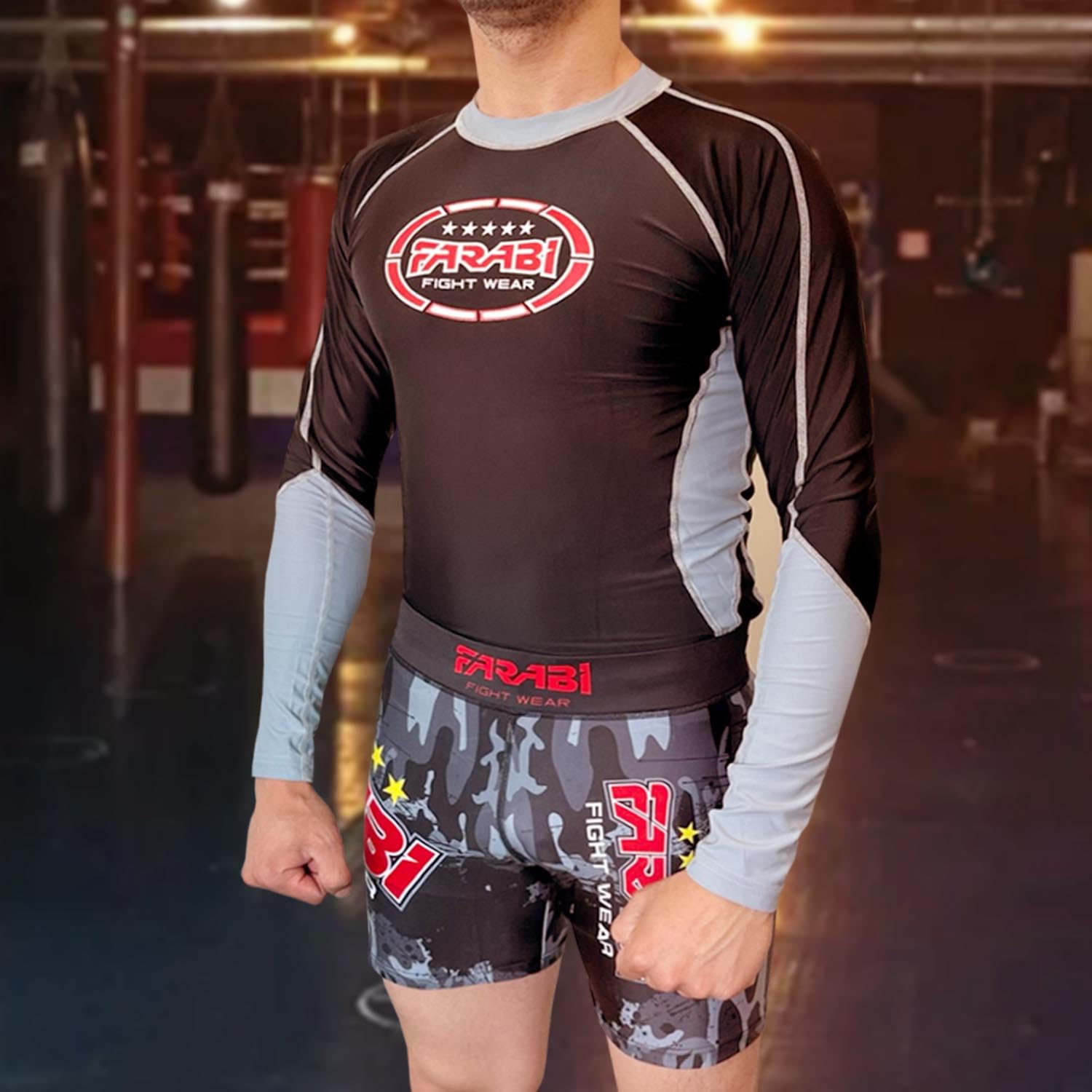 Farabi Sports Compression Vale Tudo Shorts for Men — MMA, Grappling, Kickboxing & Running Shorts Farabi Sports